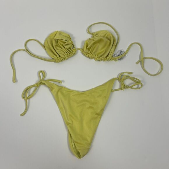 Peixoto Leah Triangle Bikini Top & Adore Tie Side Bottom - Picture 5 of 7